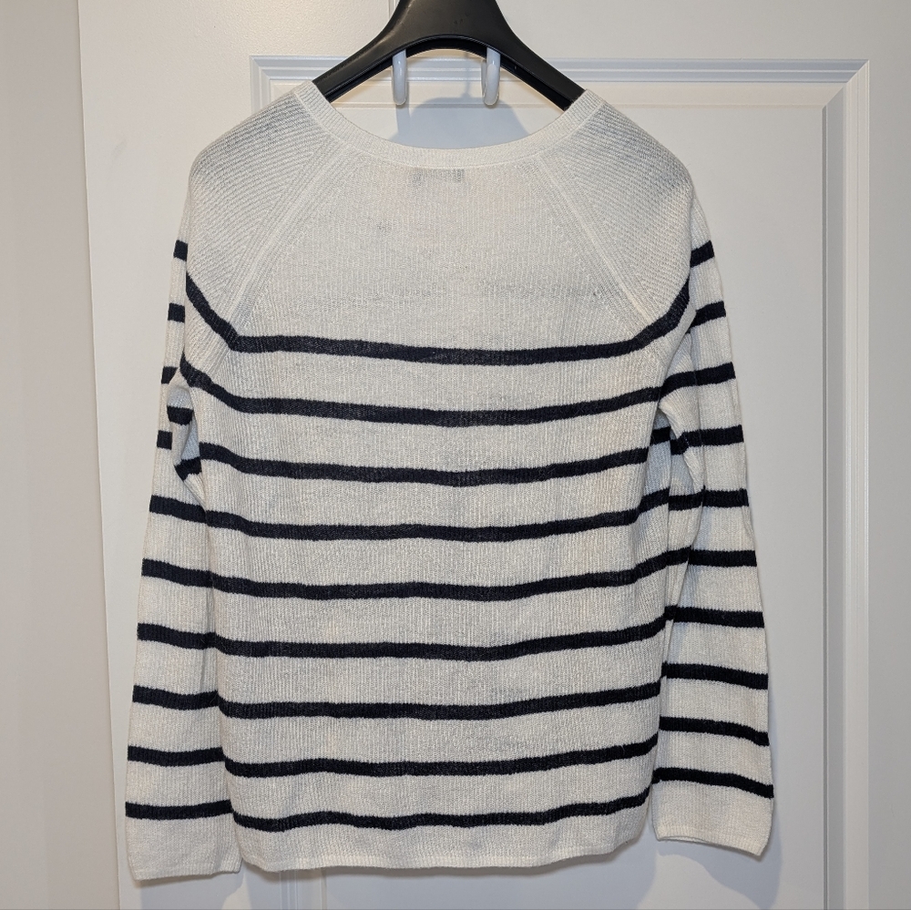 🎉 SALE 🎉 NWT Vineyard Vines Striped Ribbed Henley Button-Up Women's Sweater - Picture 3 of 7